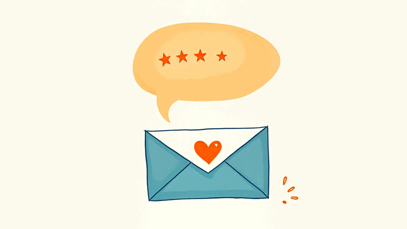 Hero illustration for: How to Ask Happy Customers for Reviews Without Being Pushy