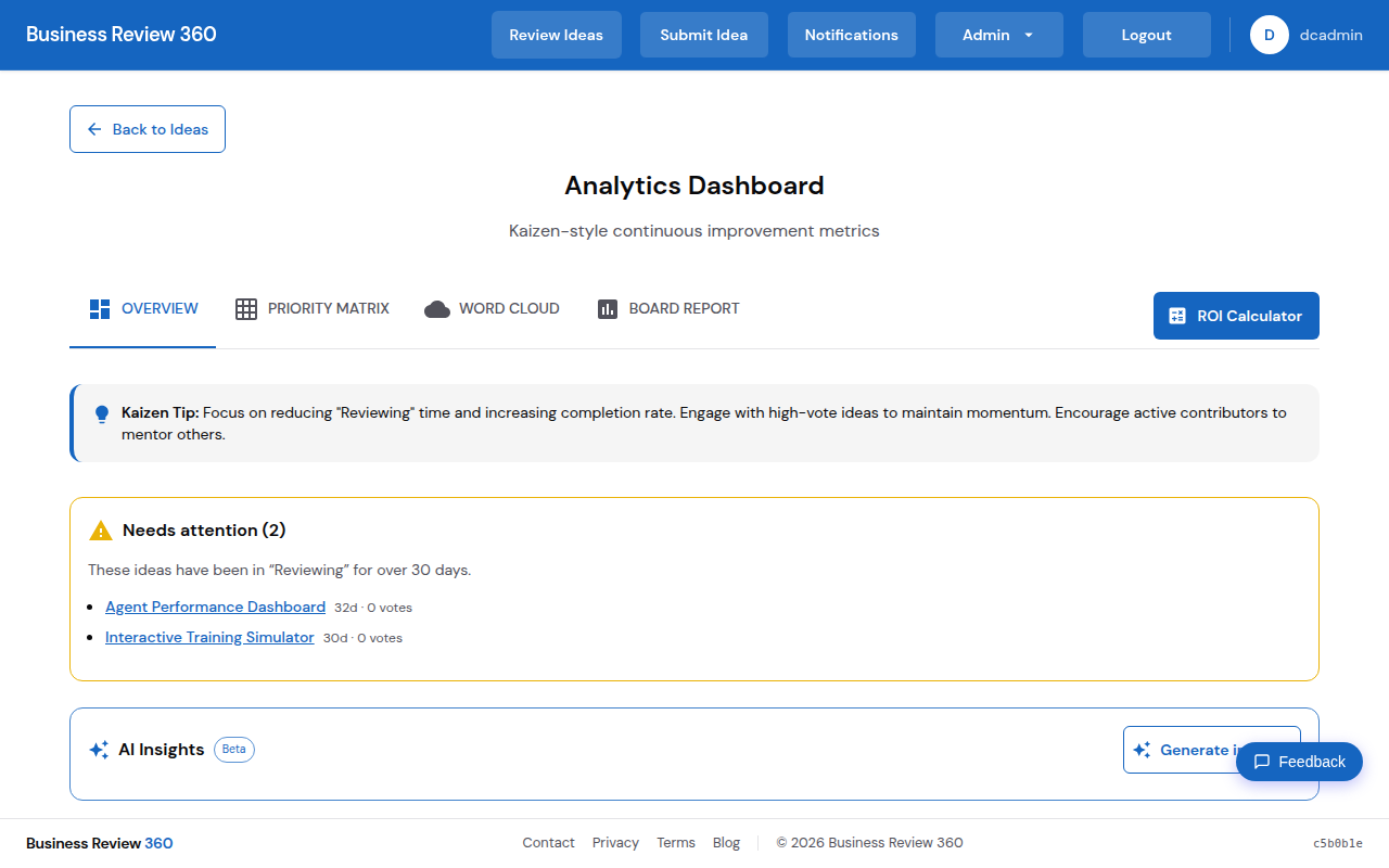 Analytics Dashboard